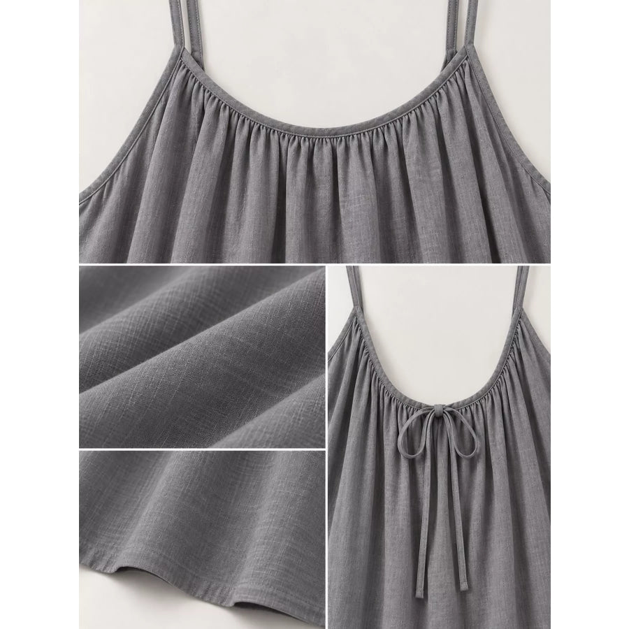 Full Size Backless Spaghetti Strap Maxi Dress Plus Apparel and Accessories