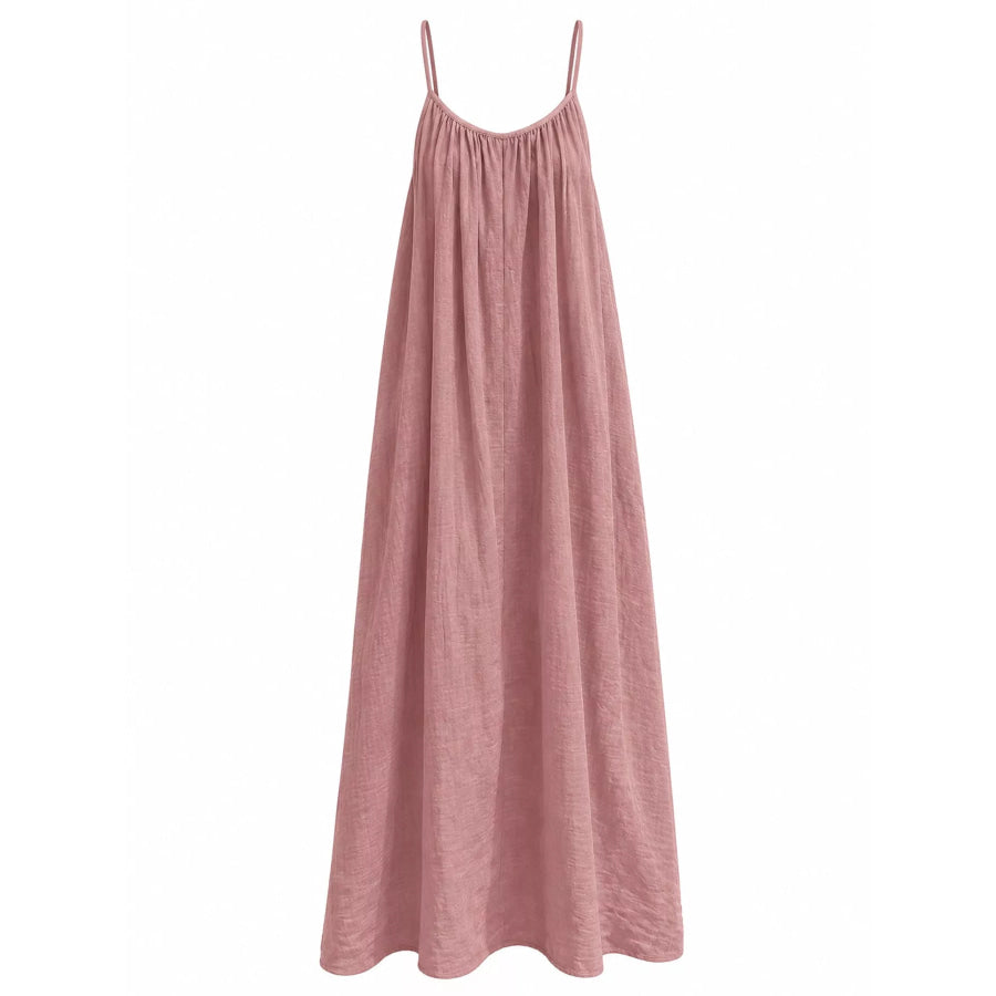 Full Size Backless Spaghetti Strap Maxi Dress Plus Apparel and Accessories