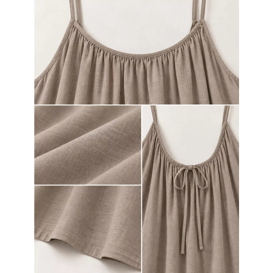 Full Size Backless Spaghetti Strap Maxi Dress Plus Apparel and Accessories