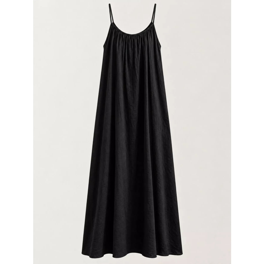 Full Size Backless Spaghetti Strap Maxi Dress Plus Apparel and Accessories