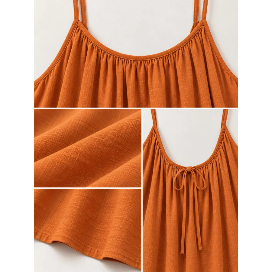 Full Size Backless Spaghetti Strap Maxi Dress Plus Apparel and Accessories