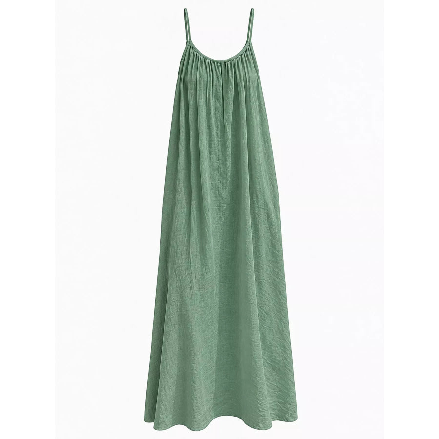 Full Size Backless Spaghetti Strap Maxi Dress Plus Apparel and Accessories