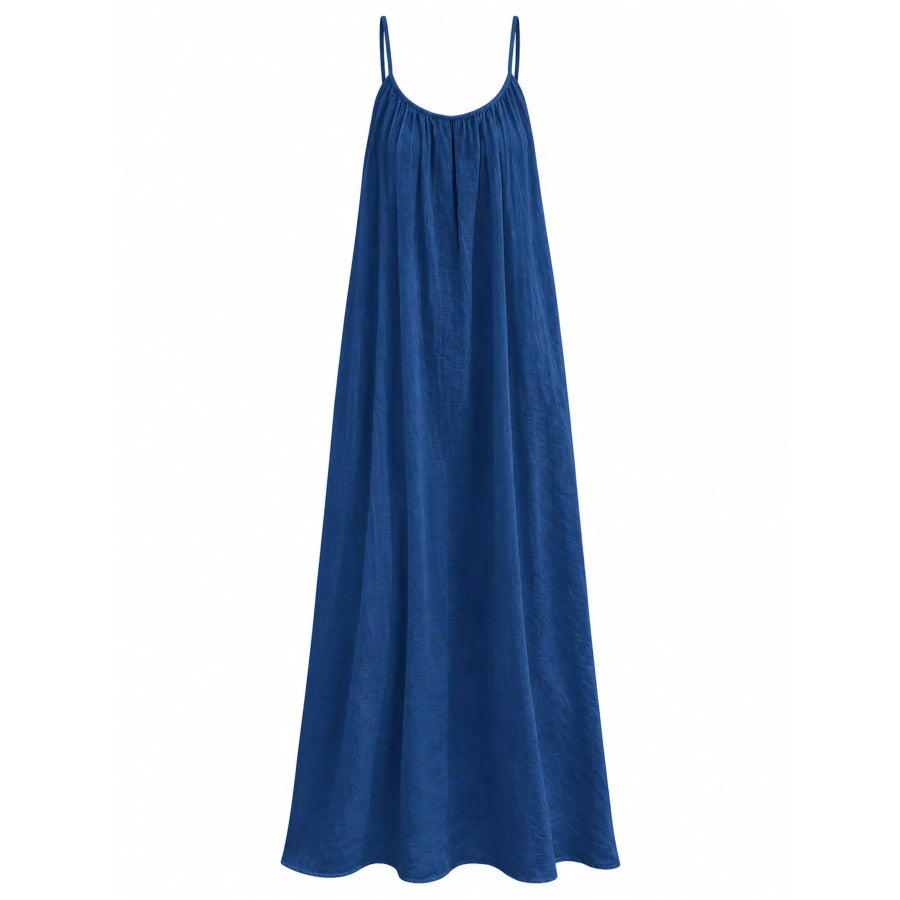 Full Size Backless Spaghetti Strap Maxi Dress Plus Apparel and Accessories