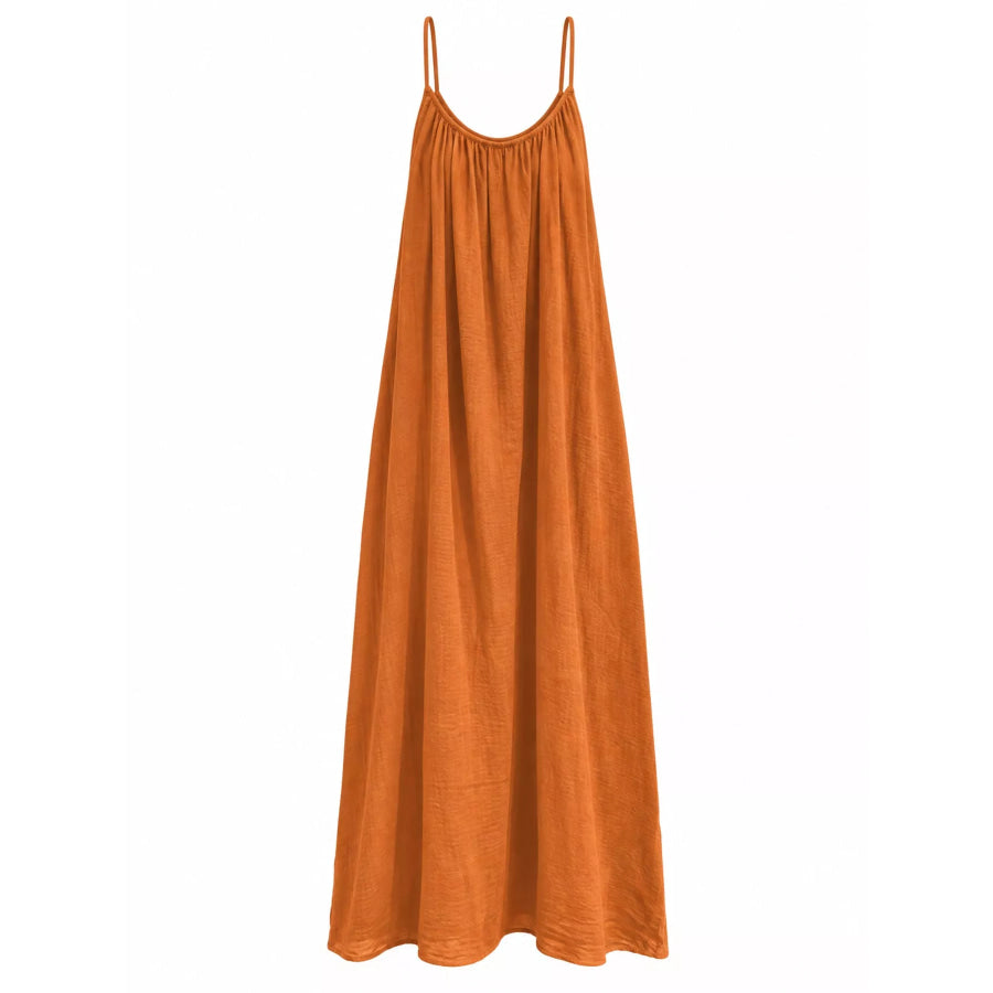 Full Size Backless Spaghetti Strap Maxi Dress Plus Apparel and Accessories