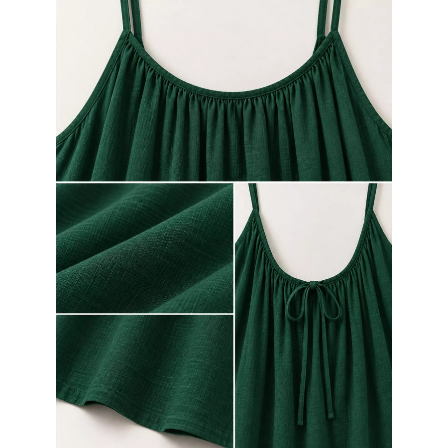 Full Size Backless Spaghetti Strap Maxi Dress Plus Apparel and Accessories
