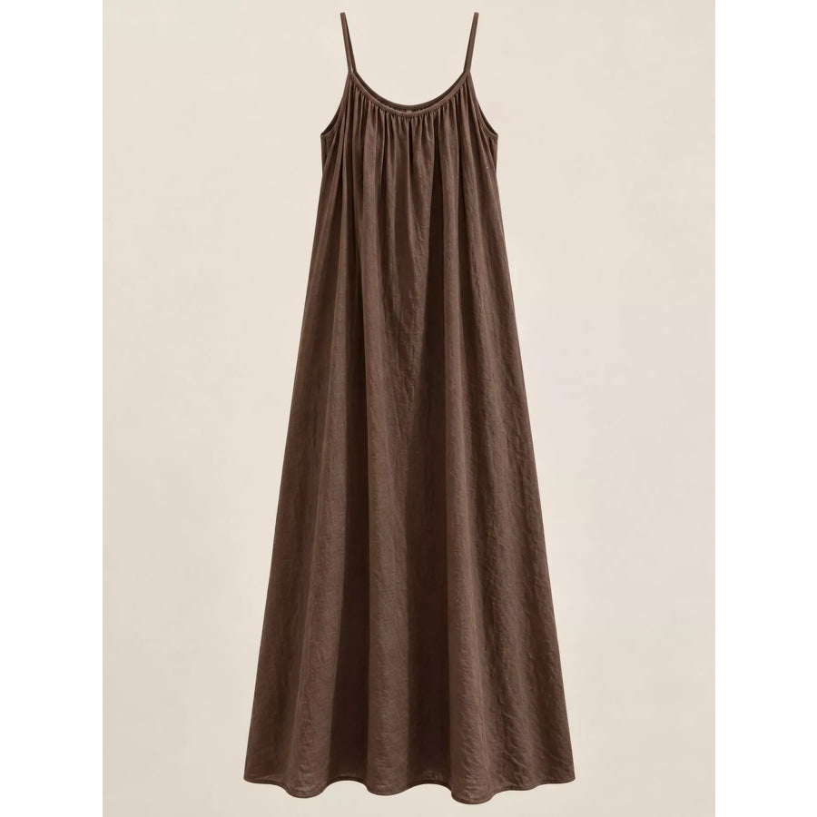 Full Size Backless Spaghetti Strap Maxi Dress Plus Apparel and Accessories