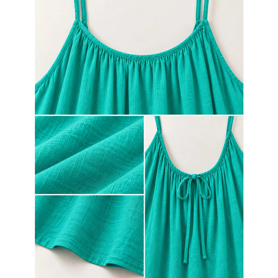 Full Size Backless Spaghetti Strap Maxi Dress Plus Apparel and Accessories