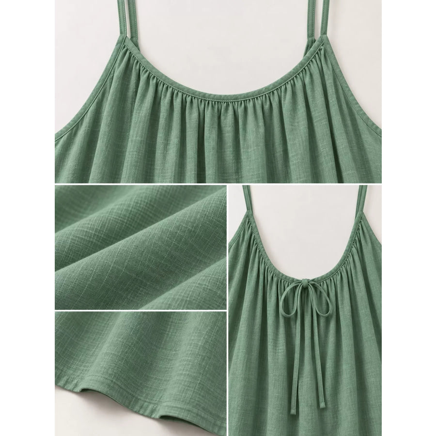 Full Size Backless Spaghetti Strap Maxi Dress Plus Apparel and Accessories