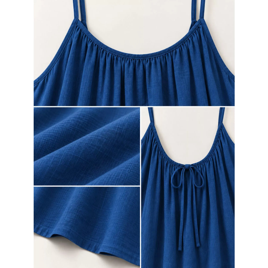 Full Size Backless Spaghetti Strap Maxi Dress Plus Apparel and Accessories