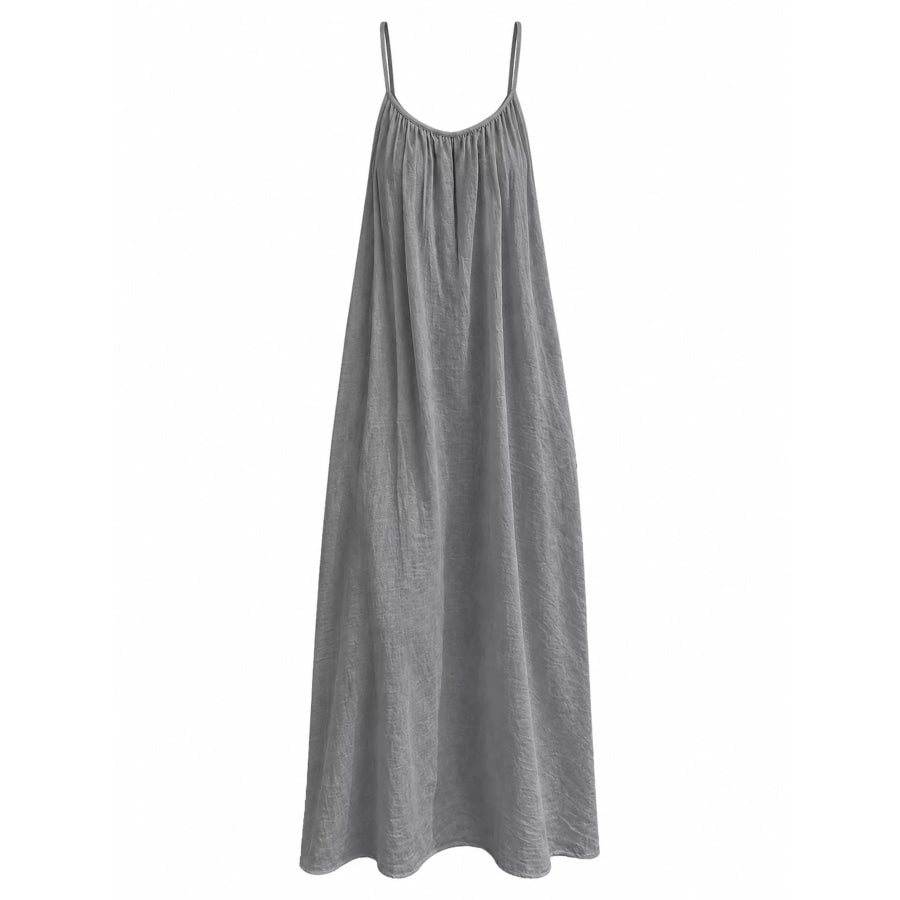 Full Size Backless Spaghetti Strap Maxi Dress Plus Apparel and Accessories