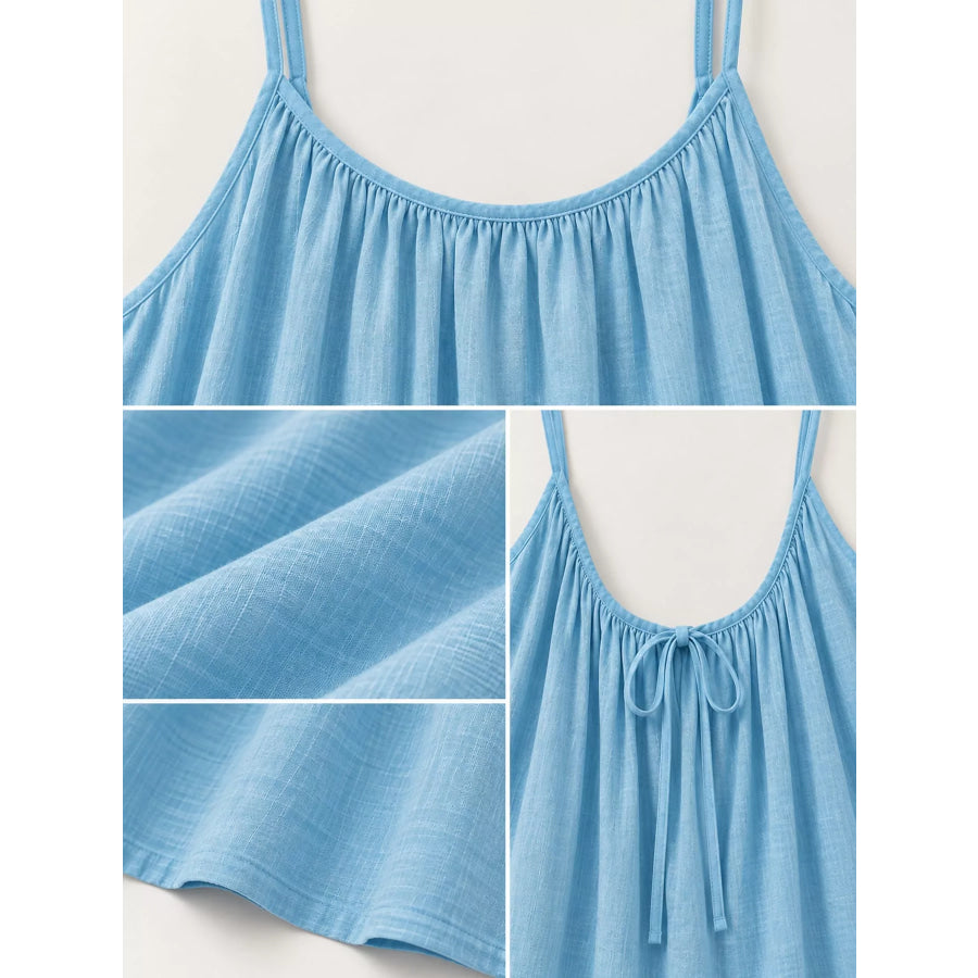 Full Size Backless Spaghetti Strap Maxi Dress Plus Apparel and Accessories