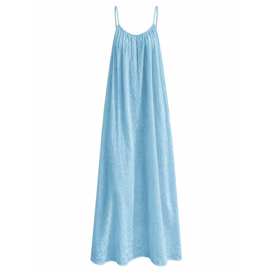 Full Size Backless Spaghetti Strap Maxi Dress Plus Apparel and Accessories
