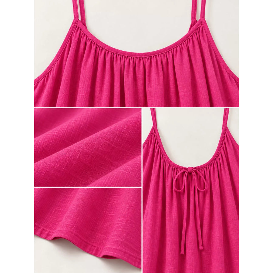 Full Size Backless Spaghetti Strap Maxi Dress Plus Apparel and Accessories