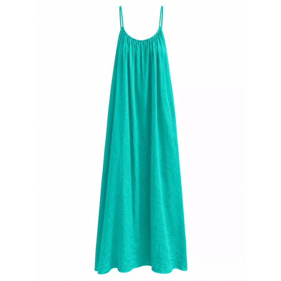 Full Size Backless Spaghetti Strap Maxi Dress Plus Apparel and Accessories