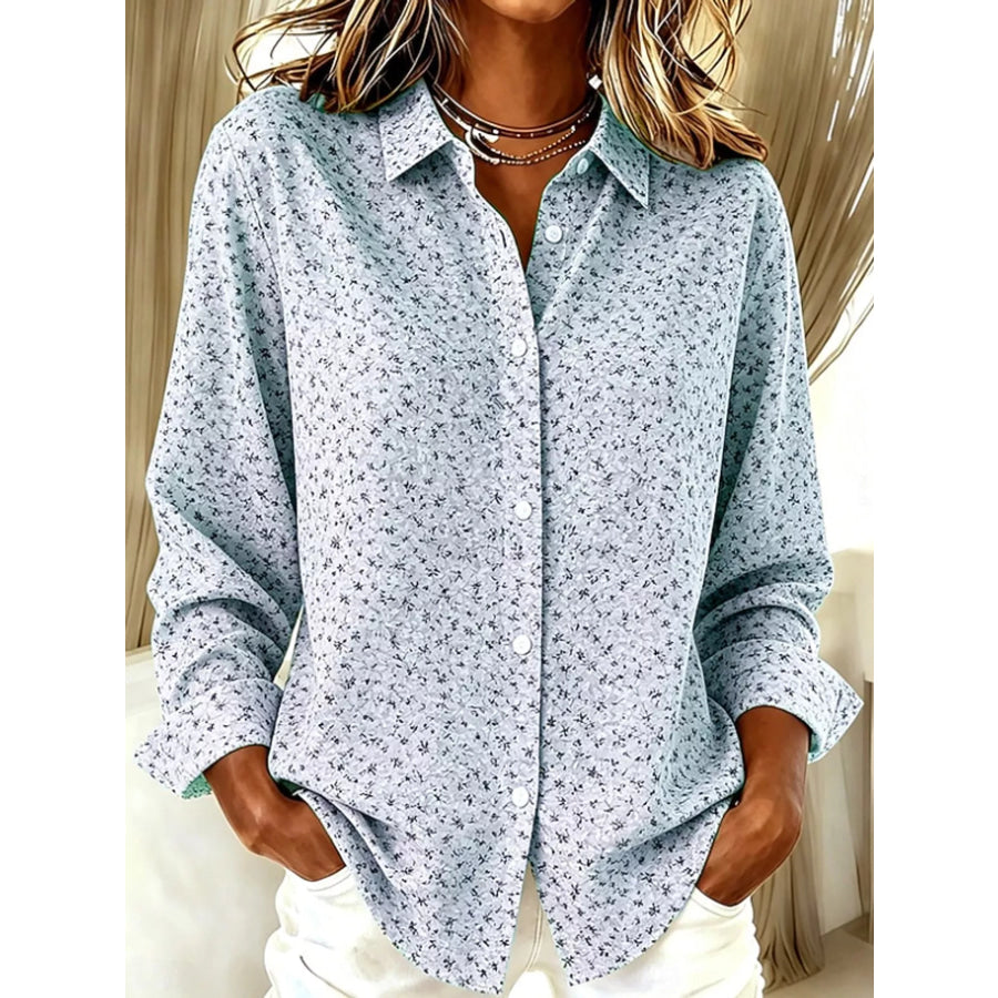 Full Size Button-Down Long Sleeve Shirt Plus Apparel and Accessories