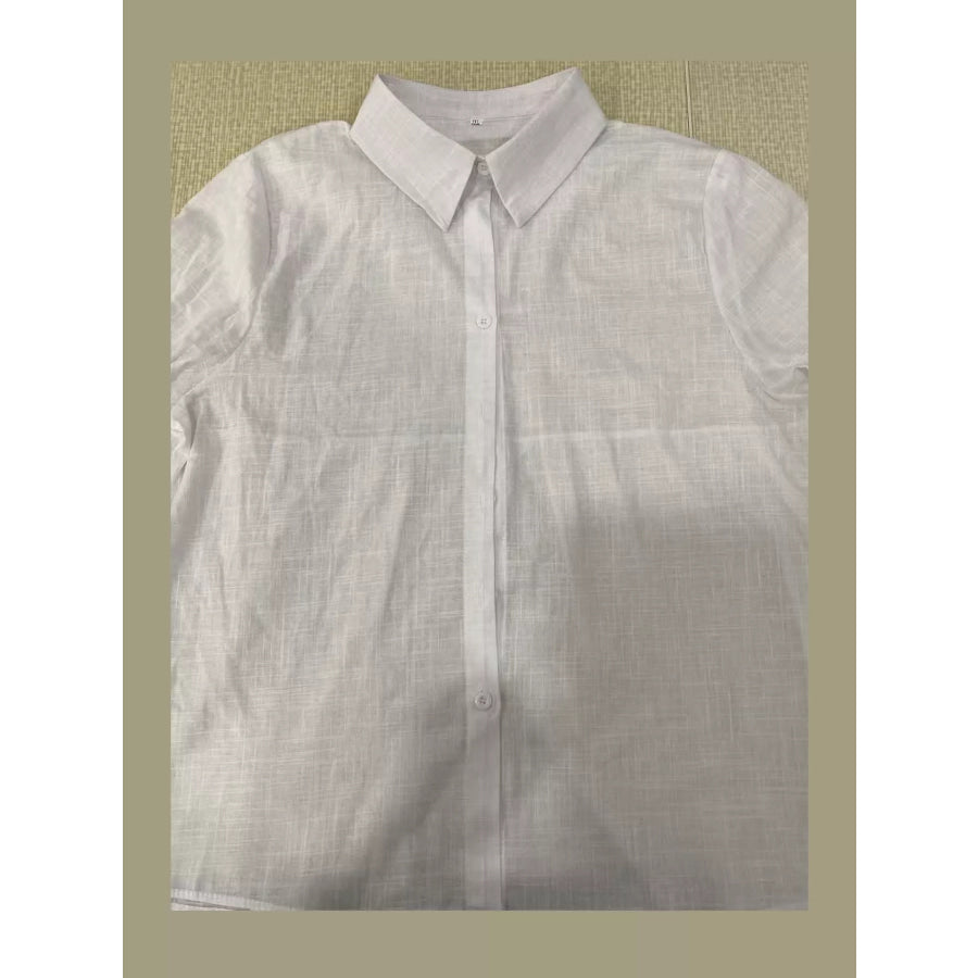 Full Size Button-Down Long Sleeve Shirt Plus Apparel and Accessories