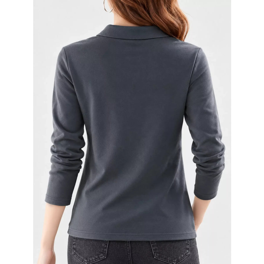 Full Size Button-Down Long Sleeve Shirt Plus Apparel and Accessories