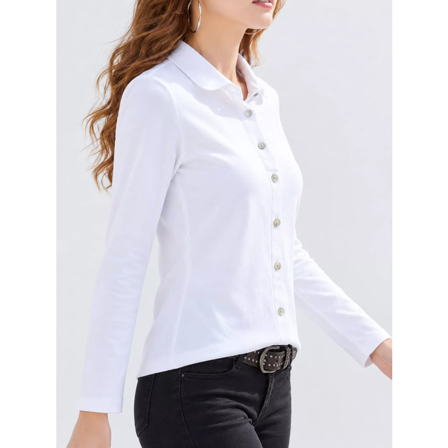 Full Size Button-Down Long Sleeve Shirt Plus Apparel and Accessories