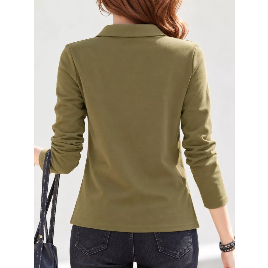 Full Size Button-Down Long Sleeve Shirt Plus Apparel and Accessories