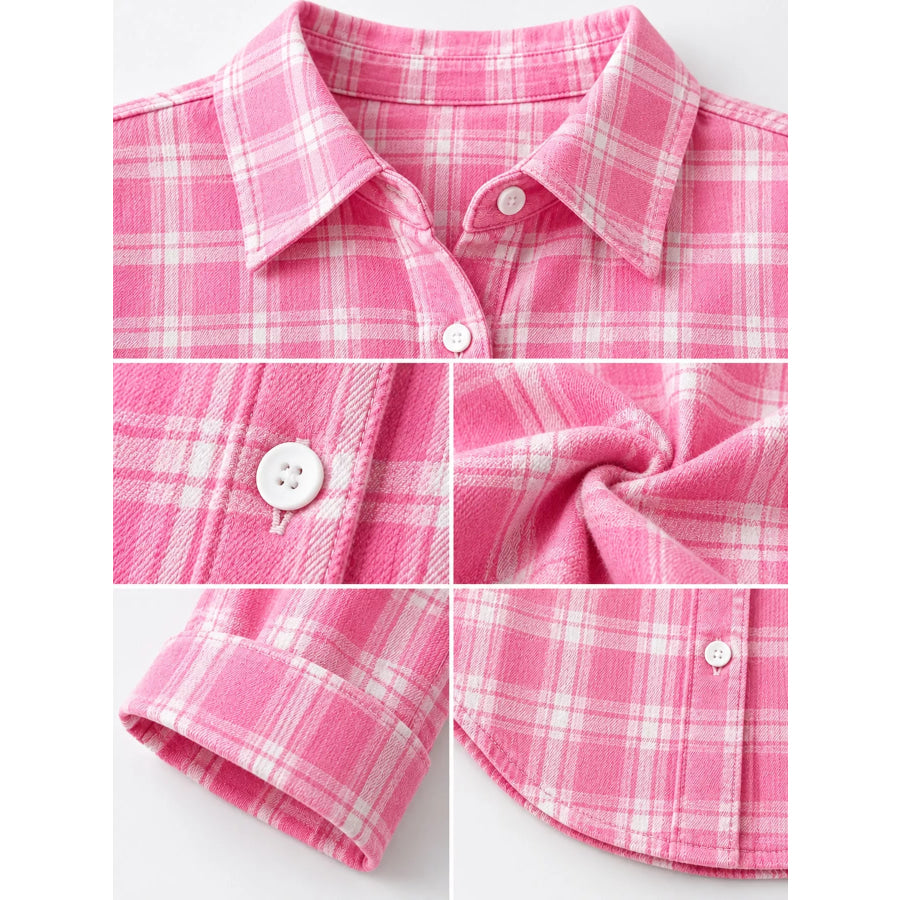 Full Size Button-Down Long Sleeve Shirt Plus Apparel and Accessories