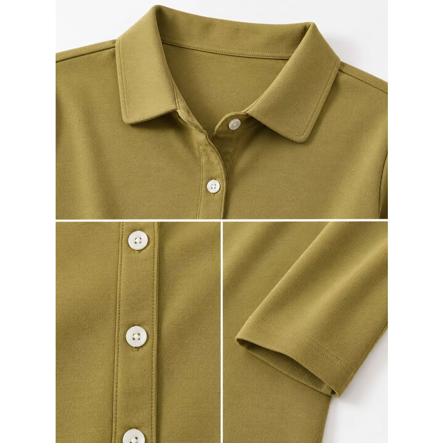 Full Size Button-Down Long Sleeve Shirt Plus Apparel and Accessories