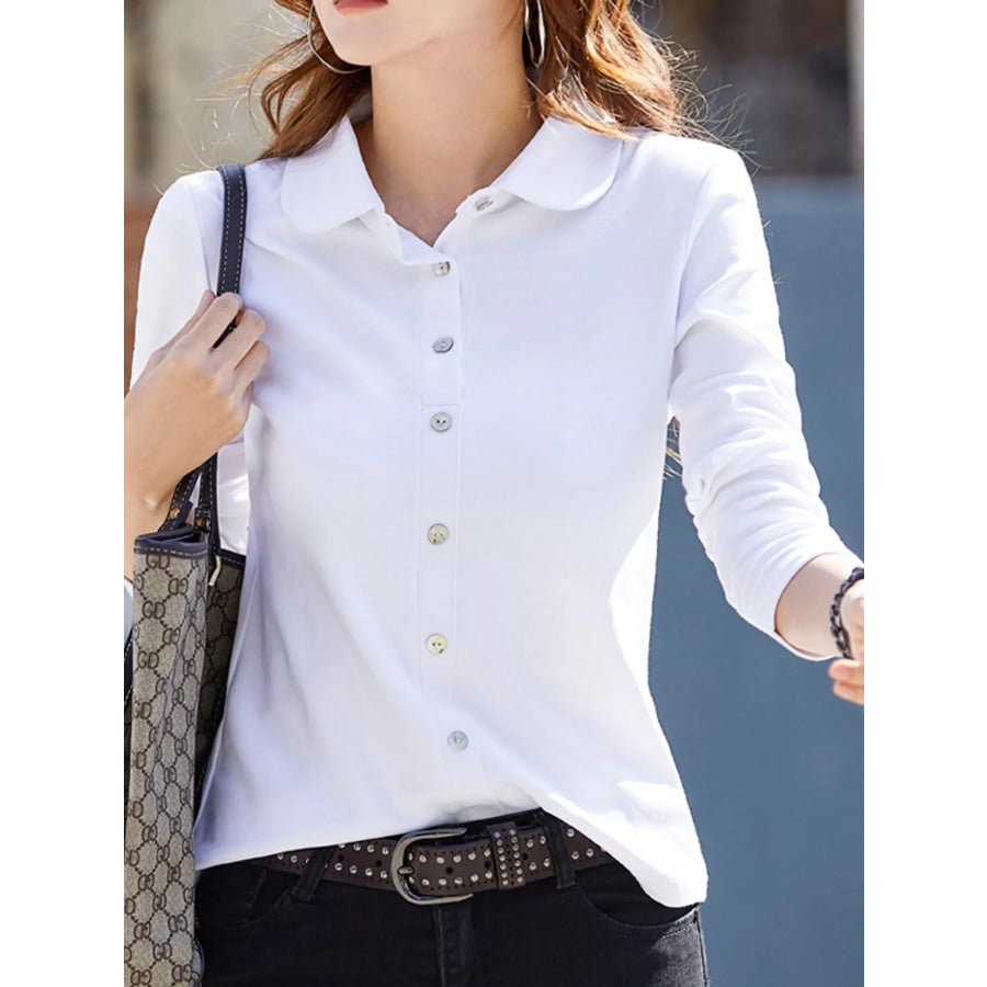 Full Size Button-Down Long Sleeve Shirt Plus Apparel and Accessories