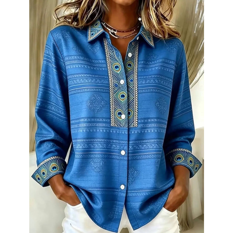 Full Size Button-Down Long Sleeve Shirt Plus Apparel and Accessories