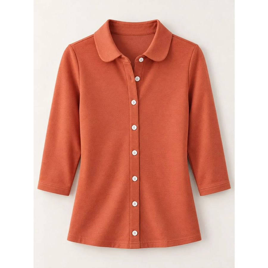 Full Size Button-Down Long Sleeve Shirt Plus Apparel and Accessories