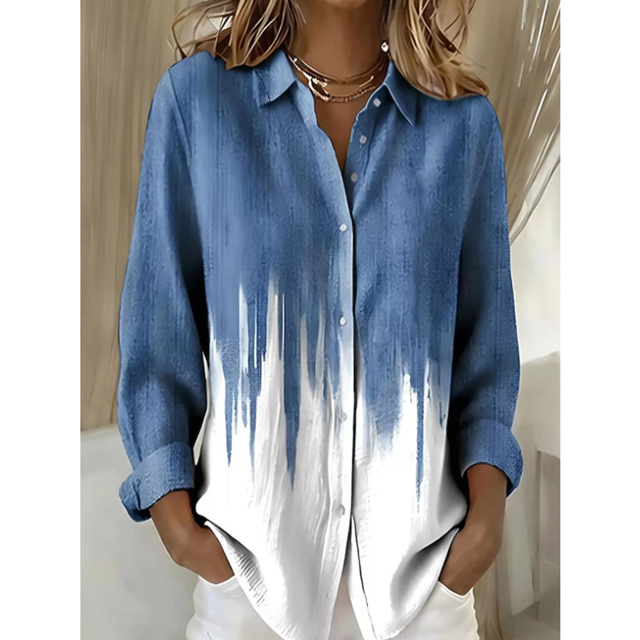 Full Size Button-Down Long Sleeve Shirt Plus Apparel and Accessories