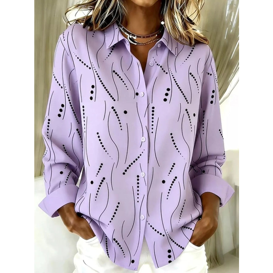 Full Size Button-Down Long Sleeve Shirt Plus Apparel and Accessories