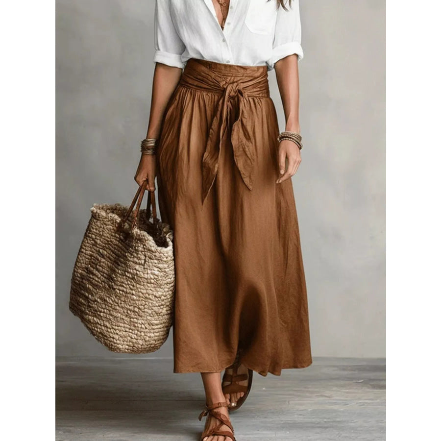 Full Size Button-Down Shirt and Skirt Set Plus Size Apparel and Accessories
