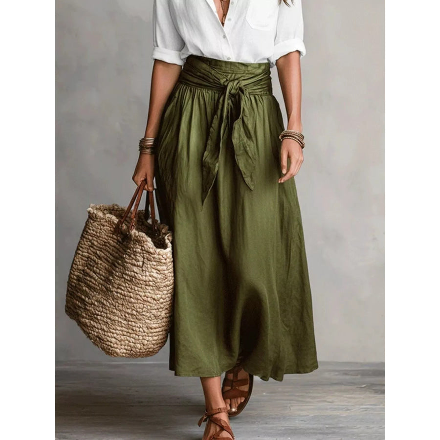 Full Size Button-Down Shirt and Skirt Set Plus Size Apparel and Accessories