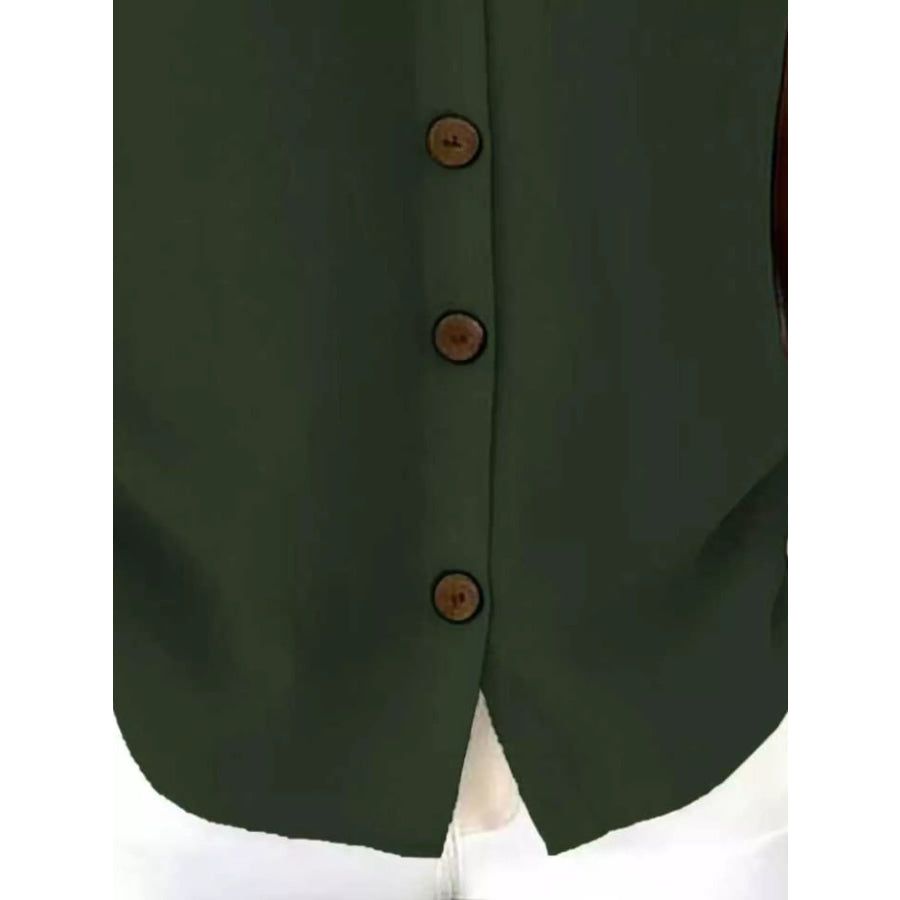 Full Size Button-Down Short Sleeve Shirt Plus Apparel and Accessories