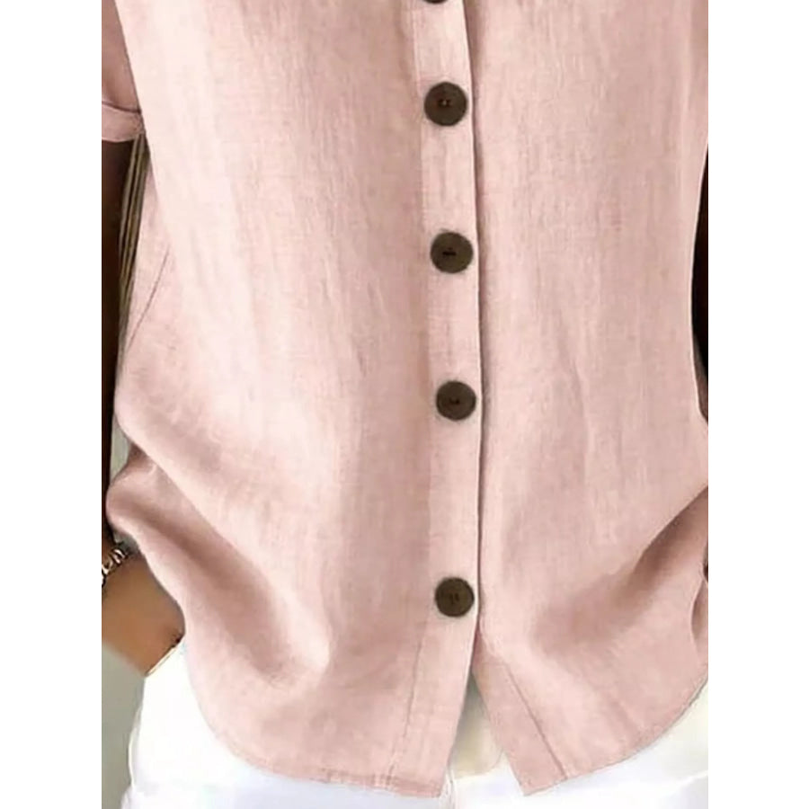 Full Size Button-Down Short Sleeve Shirt Plus Apparel and Accessories