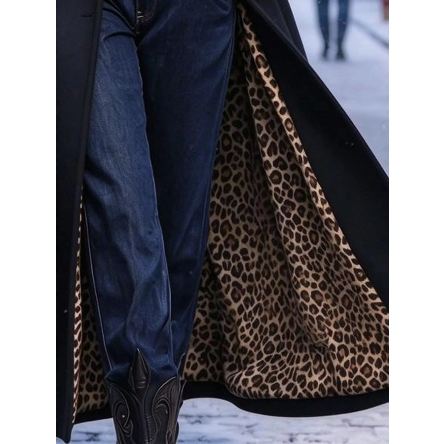 Full Size Button Up Longline Coat Plus Apparel and Accessories