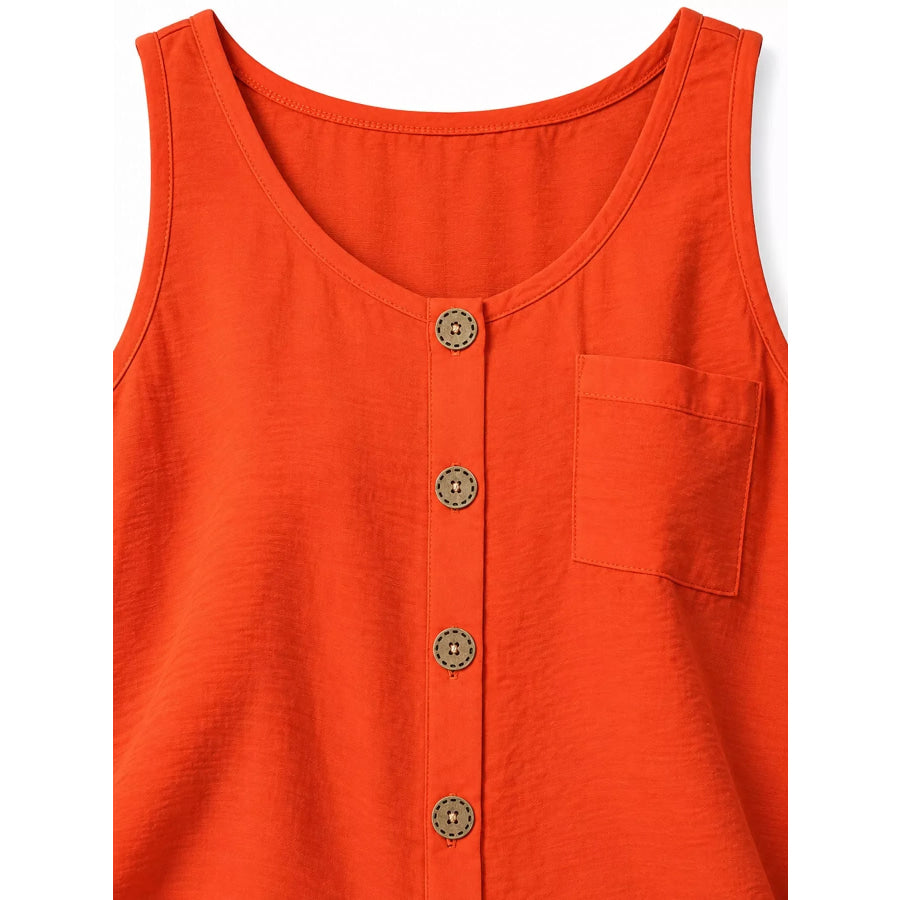 Full Size Casual Round Neck Tank Plus Apparel and Accessories