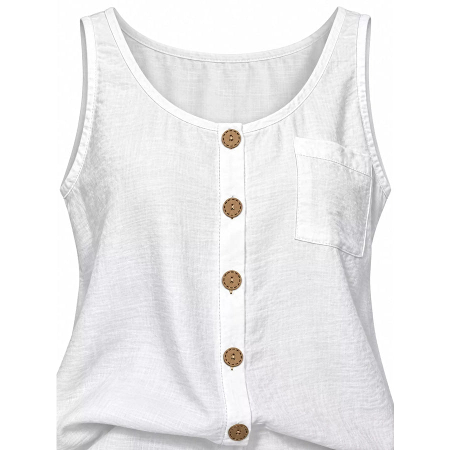 Full Size Casual Round Neck Tank Plus Apparel and Accessories
