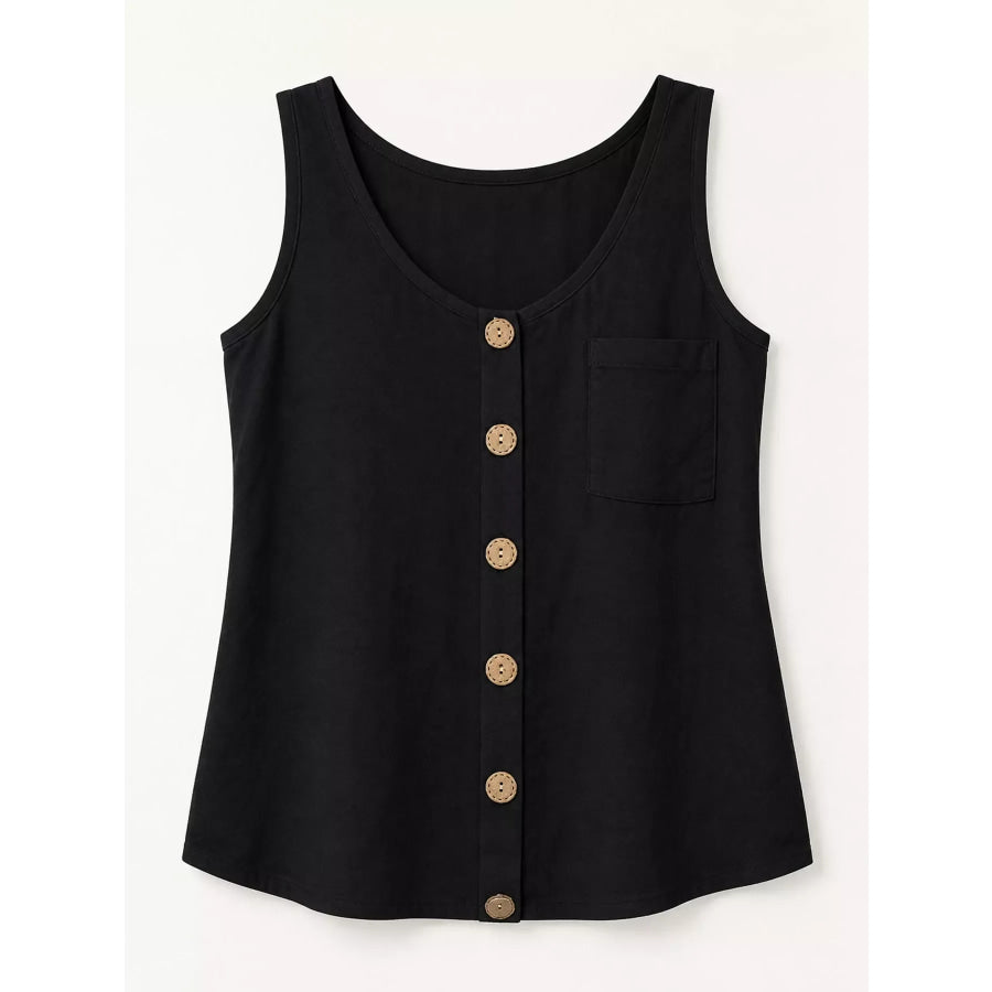 Full Size Casual Round Neck Tank Plus Apparel and Accessories