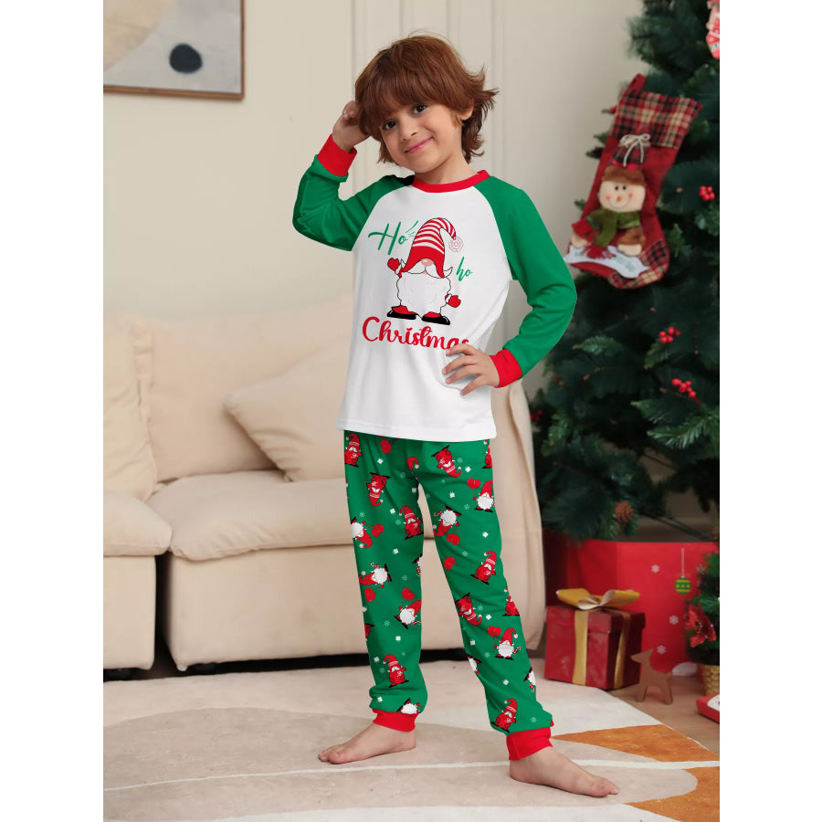 Full Size Christmas Gnome Print Matching Family Pajama Set Plus Apparel and Accessories