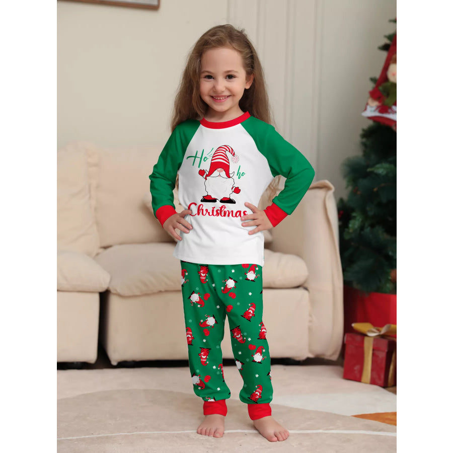 Full Size Christmas Gnome Print Matching Family Pajama Set Plus Apparel and Accessories