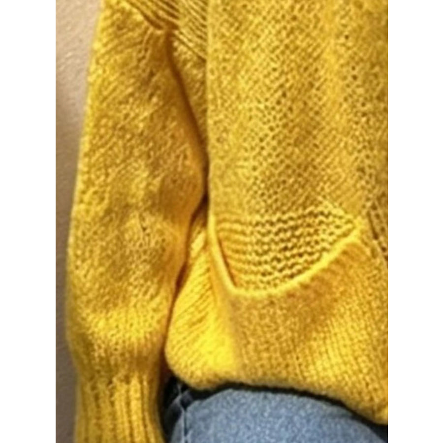 Full Size Chunky Knit Button-Up Cardigan Plus Size Apparel and Accessories