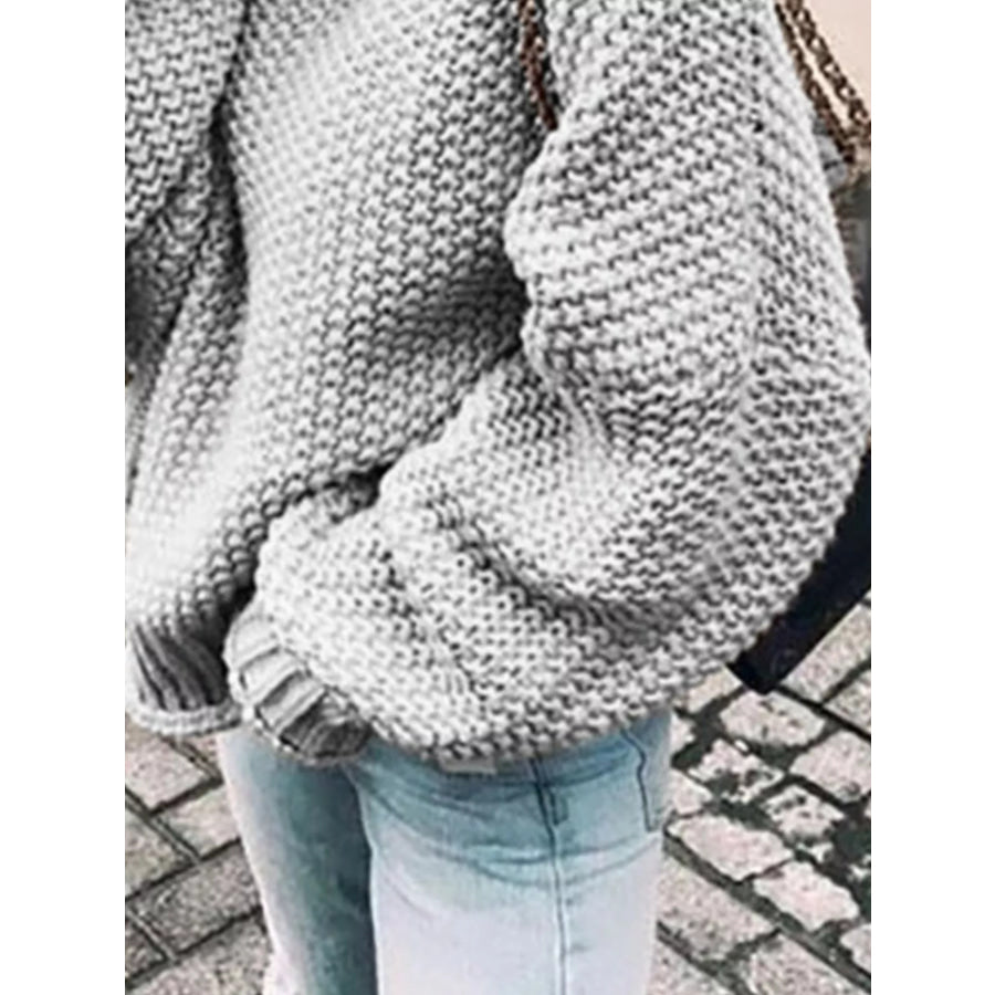 Full Size Chunky Knit Turtleneck Sweater Plus Size Apparel and Accessories
