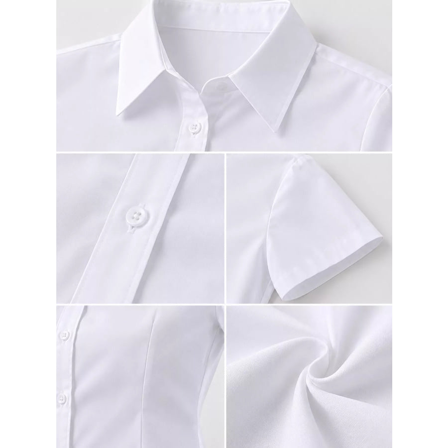 Full Size Classic Slim-Fit Button-Down Shirt Plus Apparel and Accessories