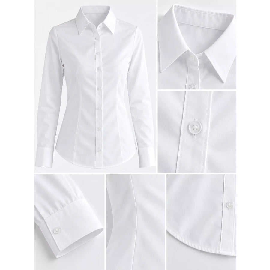 Full Size Classic Slim-Fit Button-Down Shirt Plus Apparel and Accessories