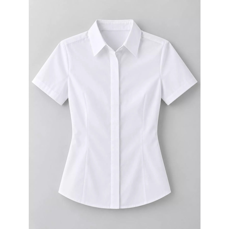 Full Size Classic Slim-Fit Button-Down Shirt Plus Apparel and Accessories
