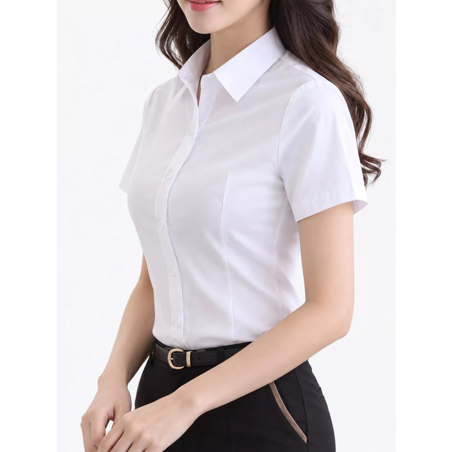 Full Size Classic Slim-Fit Button-Down Shirt Plus Apparel and Accessories