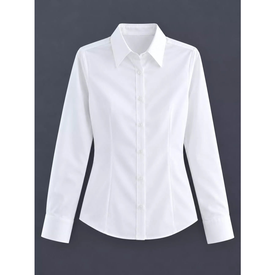 Full Size Classic Slim-Fit Button-Down Shirt Plus Apparel and Accessories