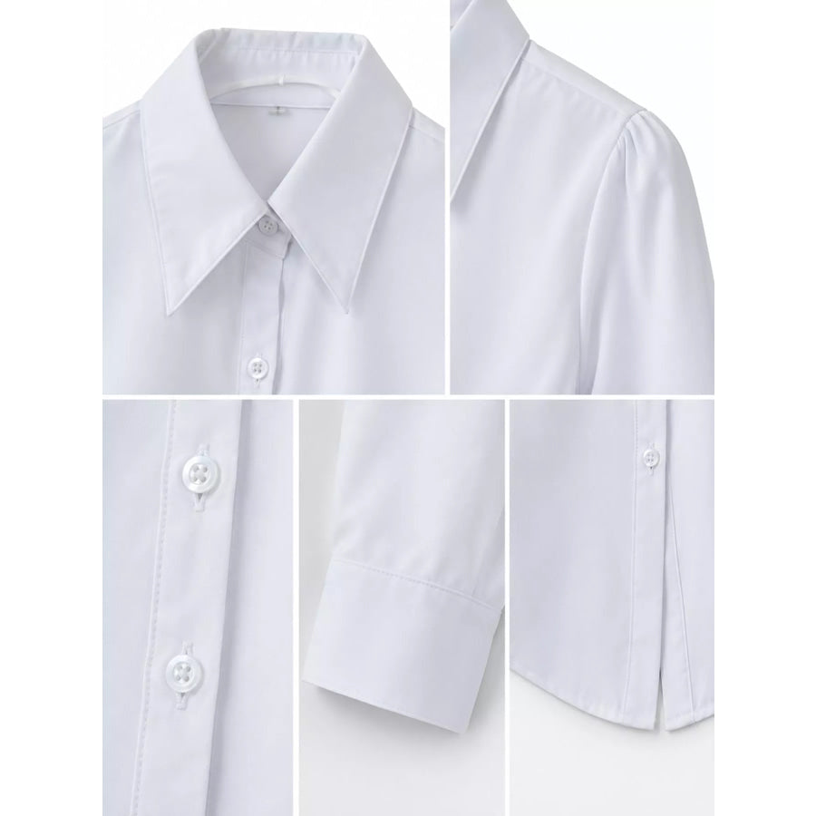 Full Size Classic Slim-Fit Button-Down Shirt Plus Apparel and Accessories
