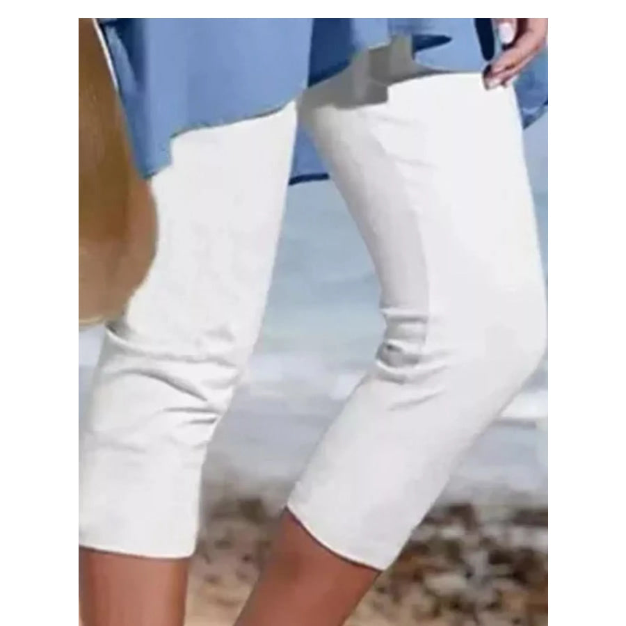 Full Size Cropped Casual Leggings Plus Apparel and Accessories