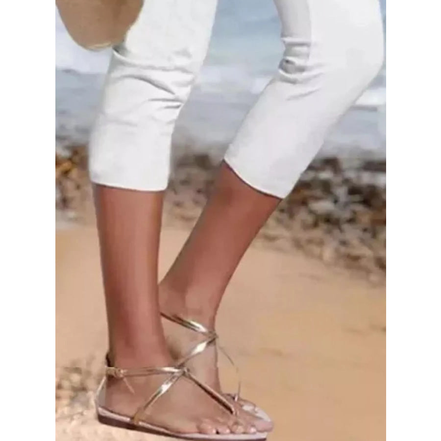 Full Size Cropped Casual Leggings Plus Apparel and Accessories